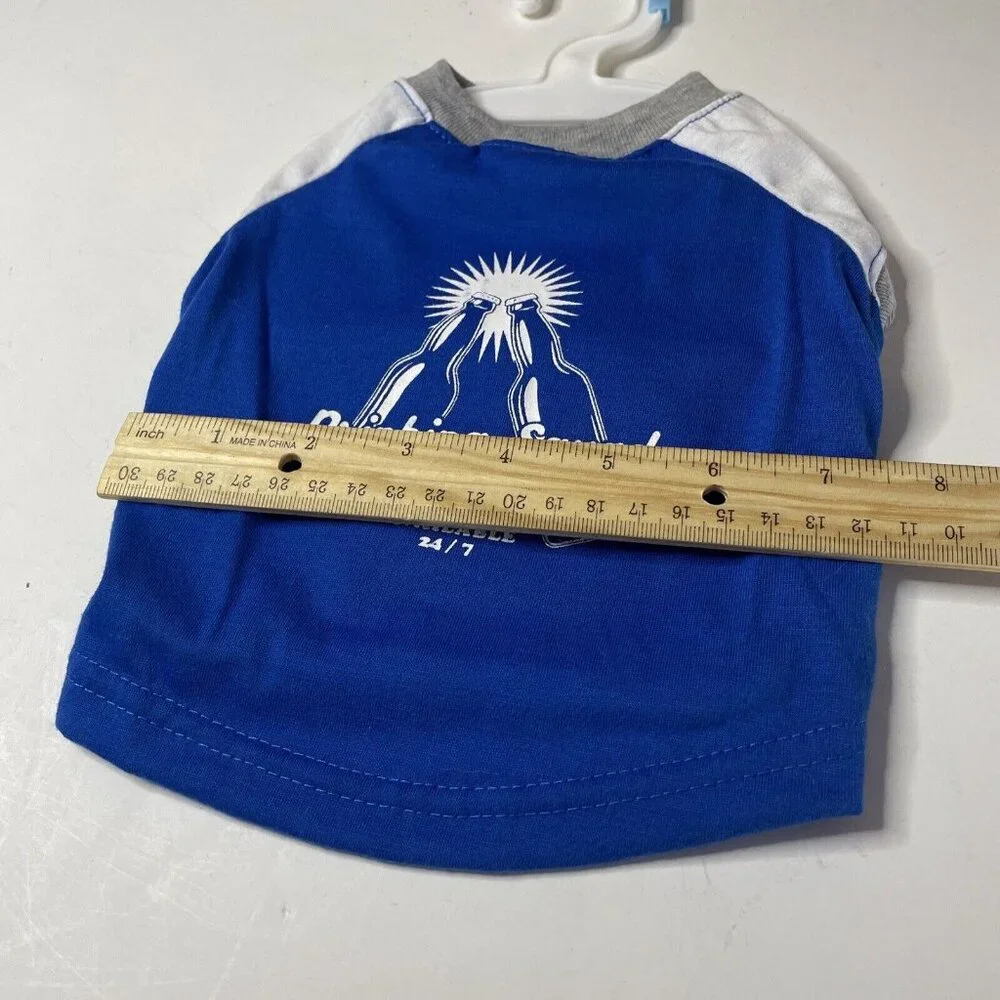 Top Paw Petsmart - Drinking Buddy Small Blue‎ Dog Shirt